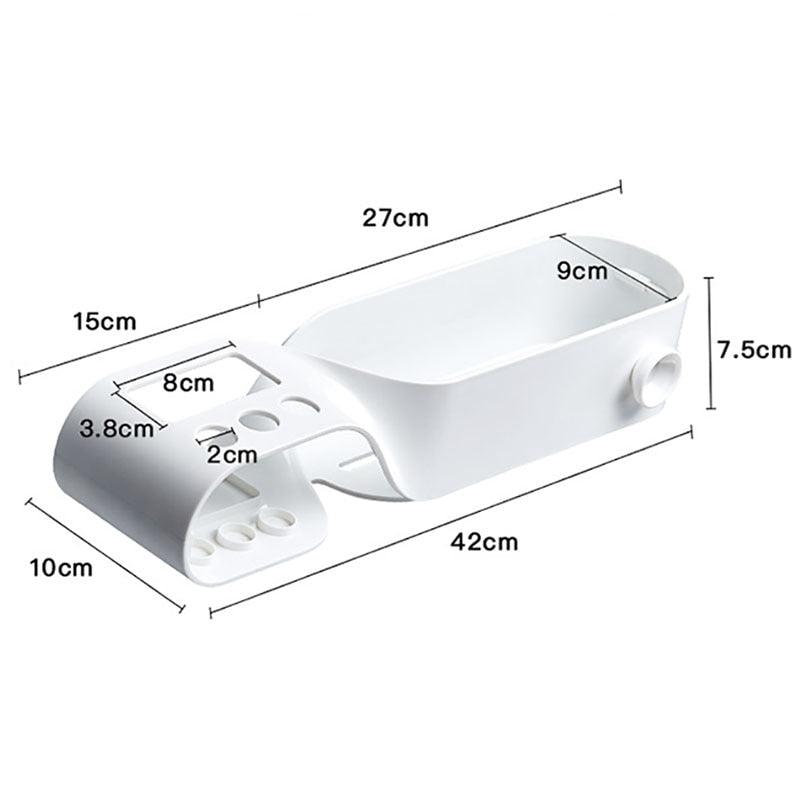 Lisslune | S-shaped space-saving shower storage rack: Waterproof bathroom organizer