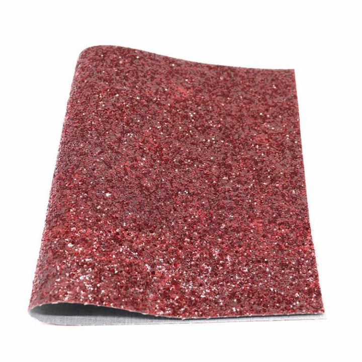 Lisslune | Glittery Synthetic Leather Craft Sheets for Creative DIY - 21CM x 29CM