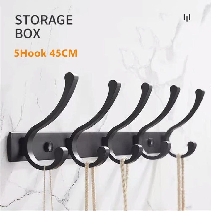 Lisslune | Chic Wall Mounted Storage Organizer with Hooks and Shelf - Slim Home Organization Solution