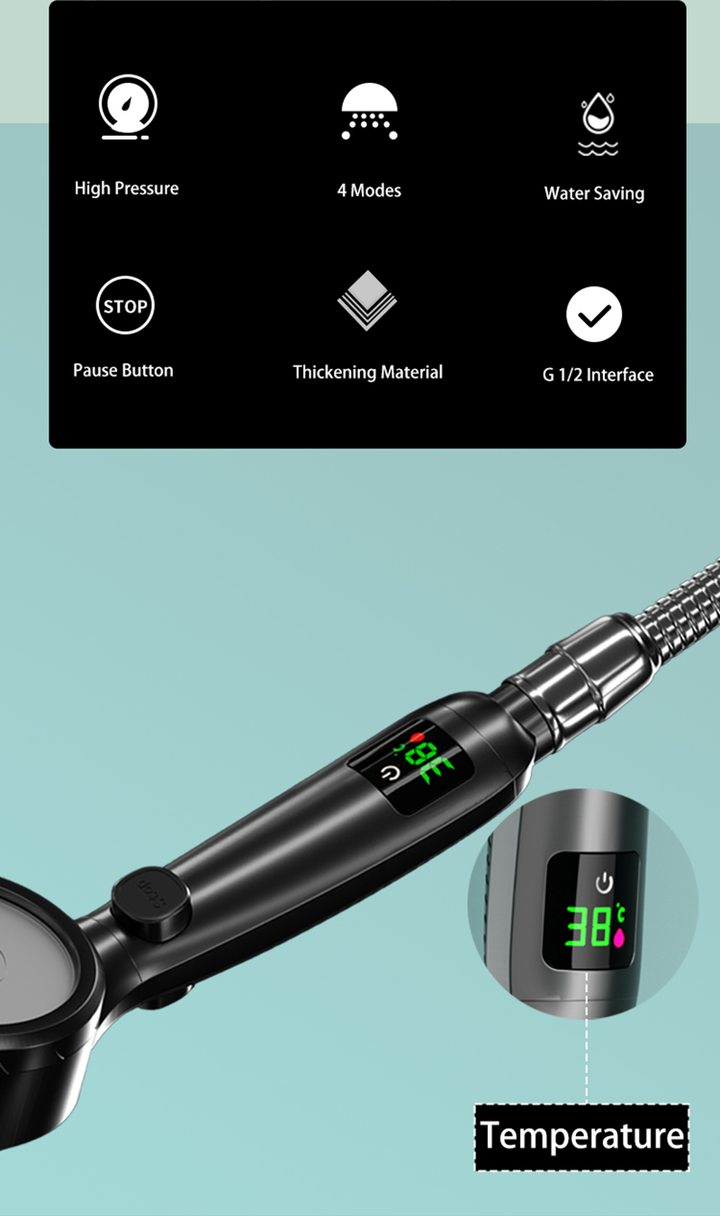 Lisslune | Shower head with temperature display on sale
