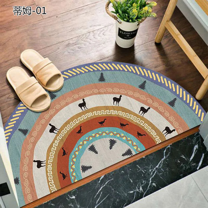 Lisslune | Bohemian non-slip semicircular doormat