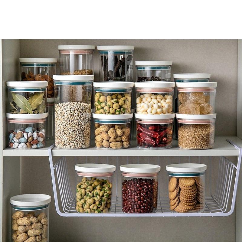 Lisslune | Airtight Crystal Clear Storage Jar for Kitchen Organization