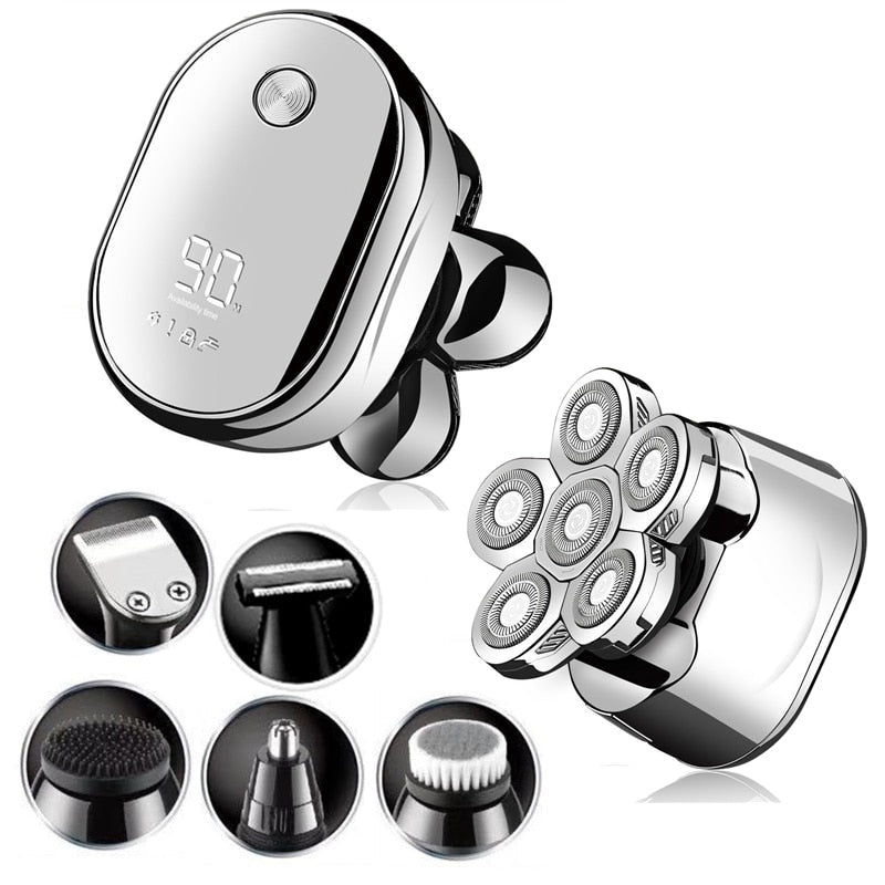 Lisslune | TitanEdge – 6-in-1 Shaver for Face & Head