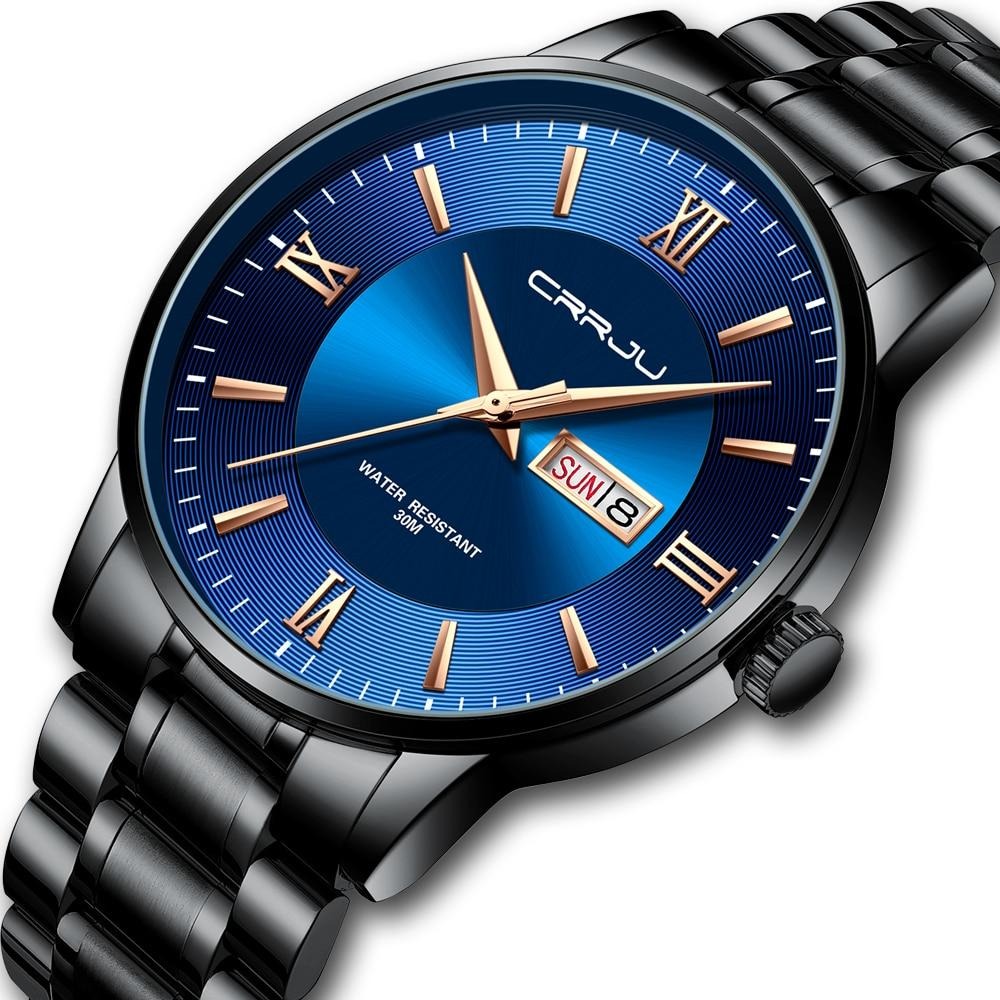 Lisslune | Men's Luxury Waterproof Sports Watch – Stainless Steel Quartz Chronograph