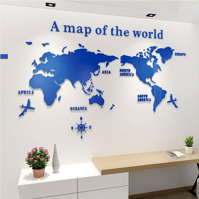 Lisslune | Globe Vision World Map Sticker