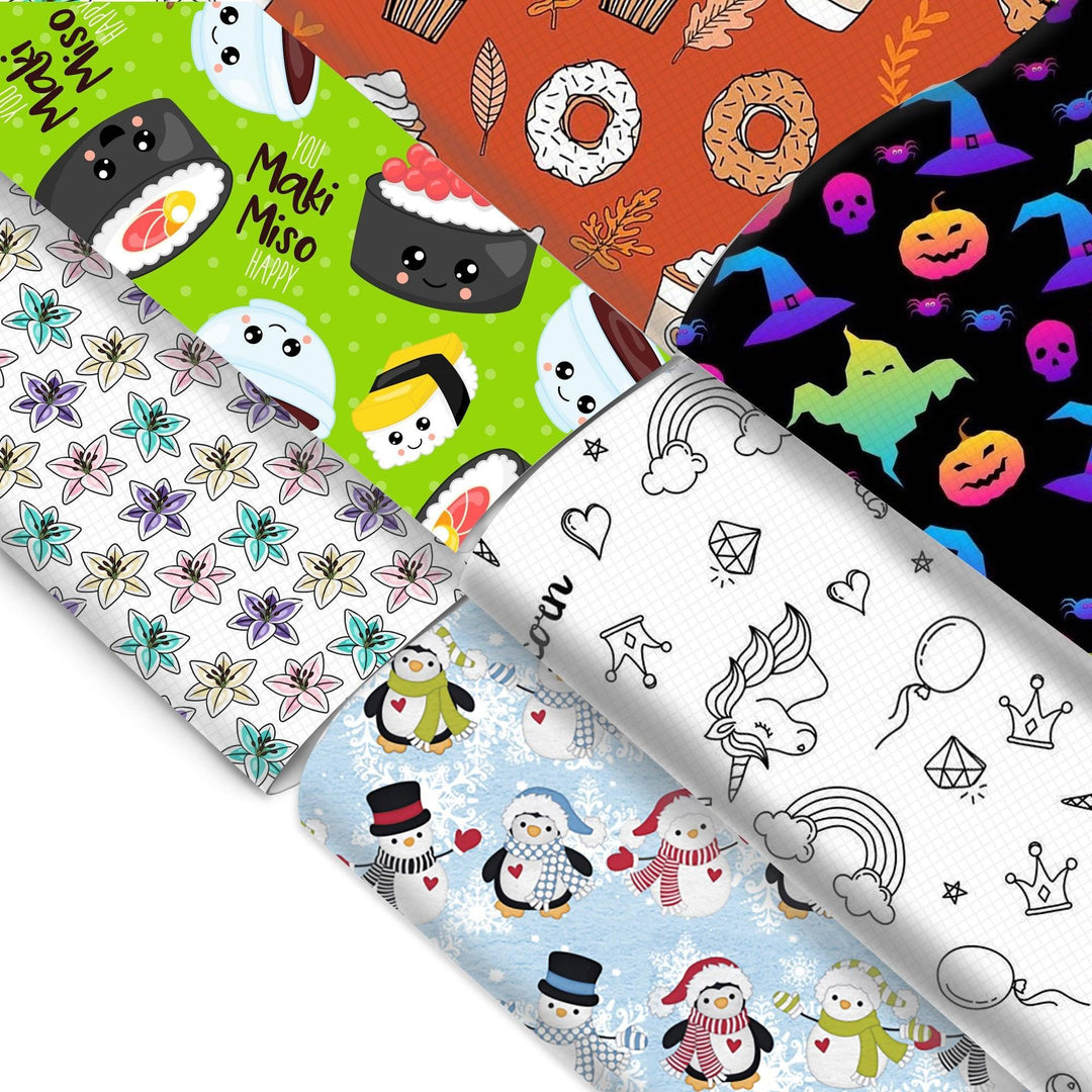 Lisslune | Enchanting Reindeer Design Synthetic Leather Craft Sheets - Let Your Imagination Run Free