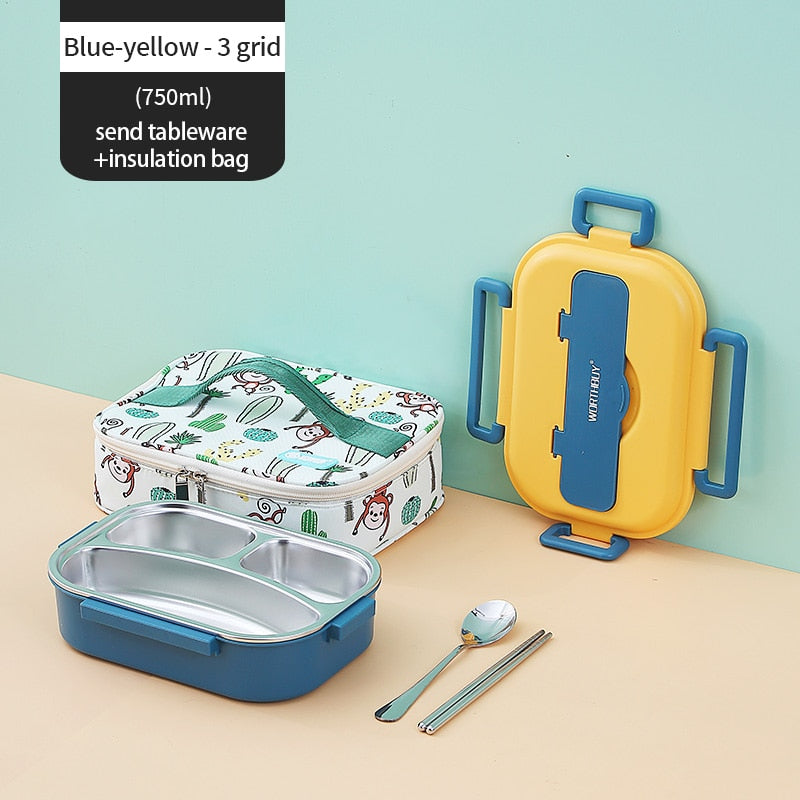Lisslune | Stainless Steel Multiple Compartment Children's Lunchbox