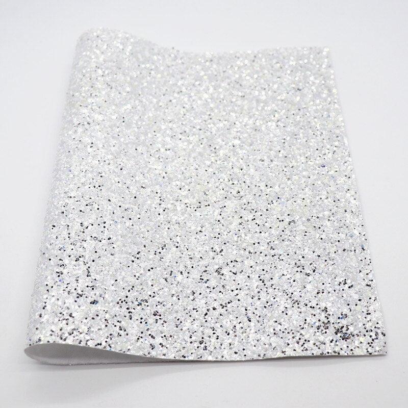 Lisslune | Glittery Synthetic Leather Craft Sheets for Creative DIY - 21CM x 29CM