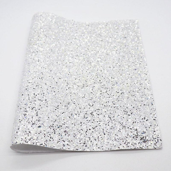 Lisslune | Glittery Synthetic Leather Craft Sheets for Creative DIY - 21CM x 29CM