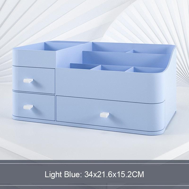Lisslune | Elegant Cosmetic Organizer with Adjustable Dividers for an Organized Makeup Space
