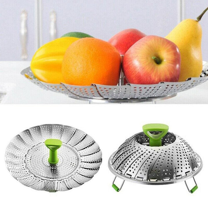 Lisslune | Stainless Steel Foldable Steamer Basket