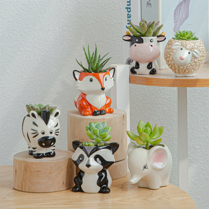 Lisslune | PetalPals - Ceramic artistic animal-shaped plant pots