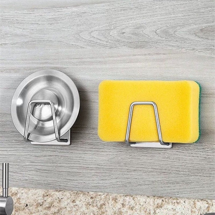 Lisslune | Self-adhesive stainless steel sponge holder for the sink