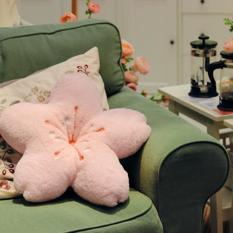 Lisslune | Colorful Cherry Flower Seat Cushion Pillow