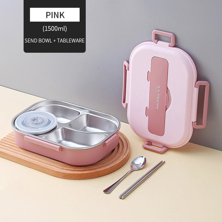 Lisslune | Stainless Steel Multiple Compartment Children's Lunchbox