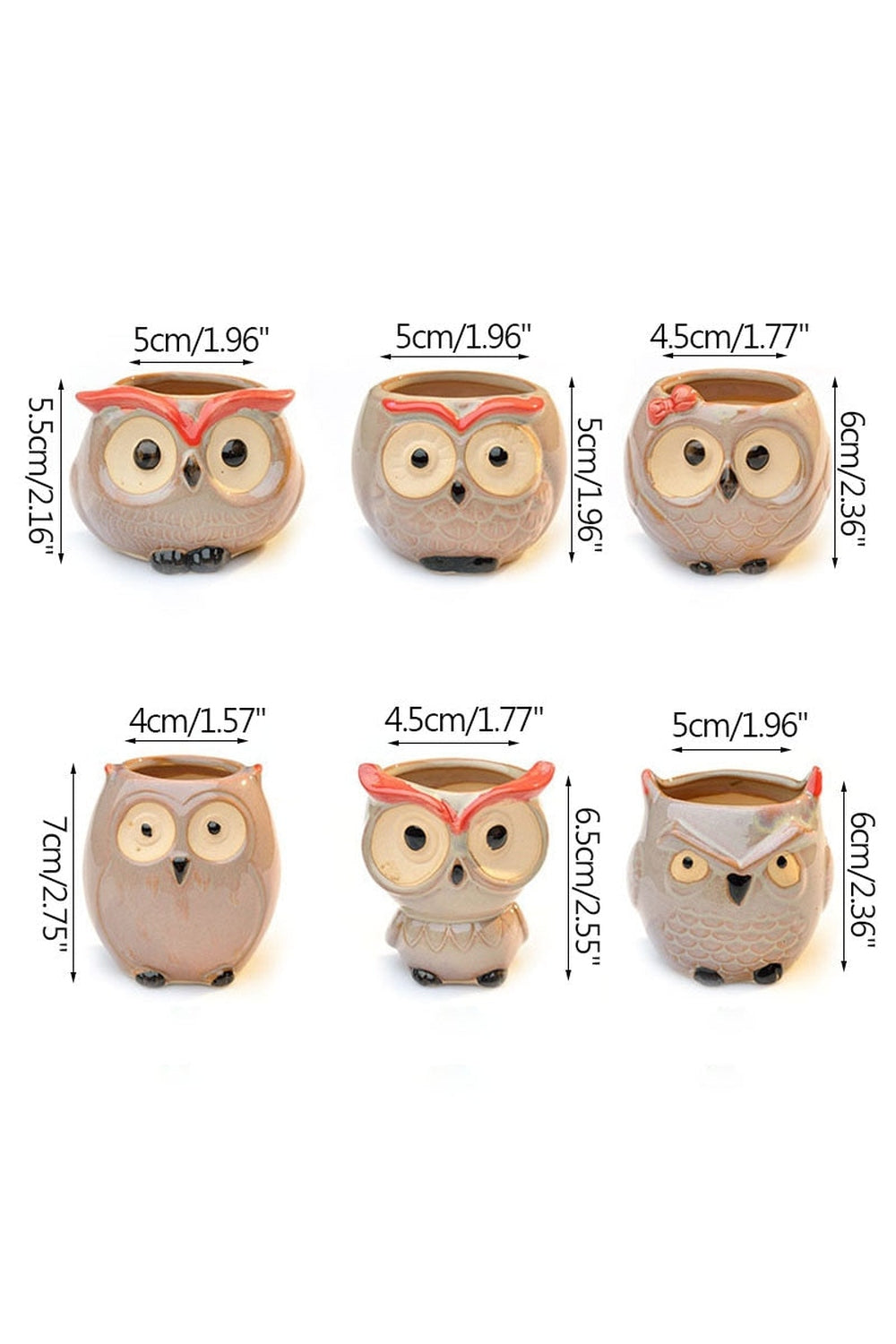 Lisslune | Owl Ceramic Flower Pot