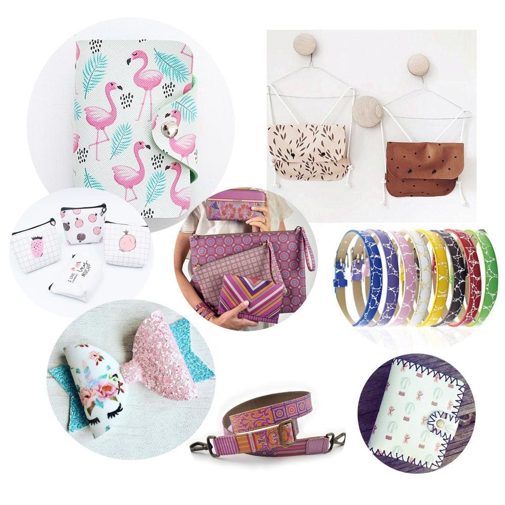 Lisslune | Autumn Theme Eco-Conscious Synthetic Leather Craft Kit for Creative Artisans