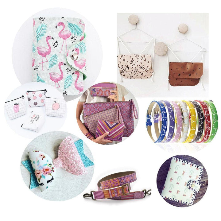 Lisslune | Autumn Theme Eco-Conscious Synthetic Leather Craft Kit for Creative Artisans