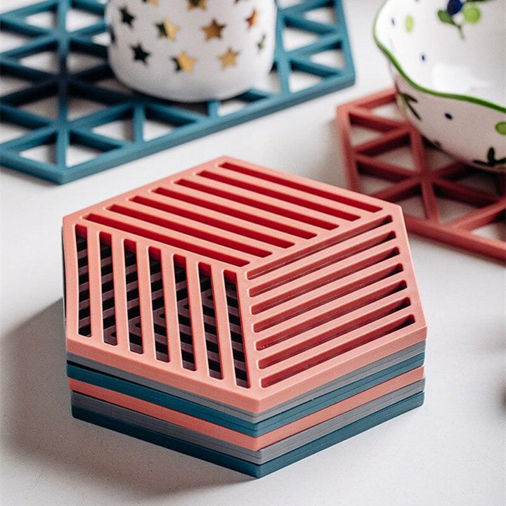 Lisslune | Table mat for pots & glasses Nordic Hexagon