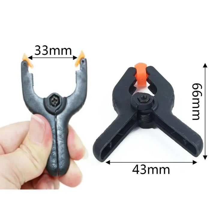 Lisslune | Sustainable 6-piece plastic clamp set with spring for woodworking and DIY tasks