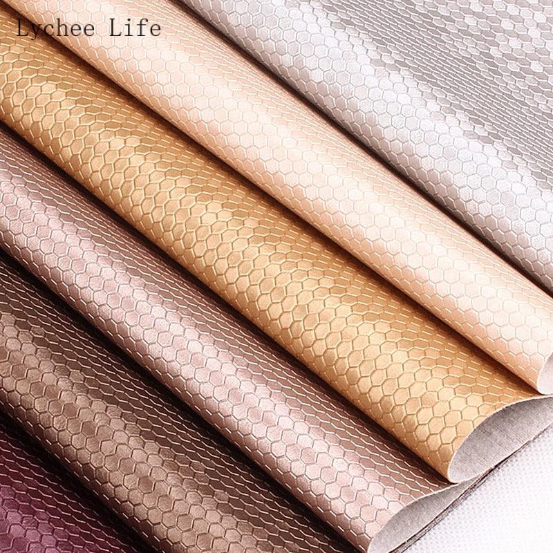 Lisslune | Transform your sewing projects with luxurious honeycomb PVC leather fabric