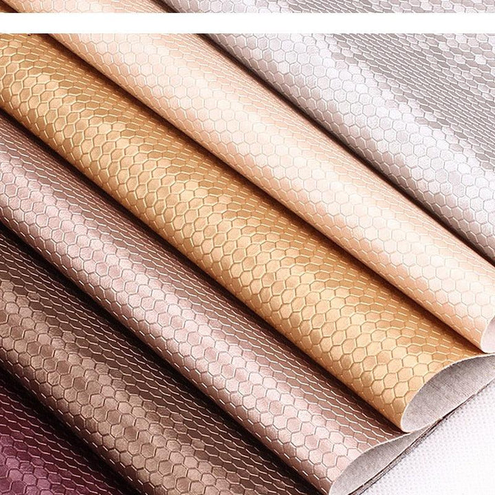 Lisslune | Honeycomb Embossed Synthetic Leather - Unleash Your Creative Potential with Luxury Texture