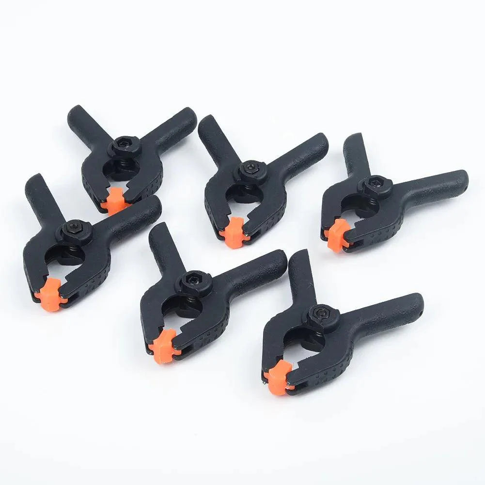 Lisslune | Sustainable 6-piece plastic clamp set with spring for woodworking and DIY tasks
