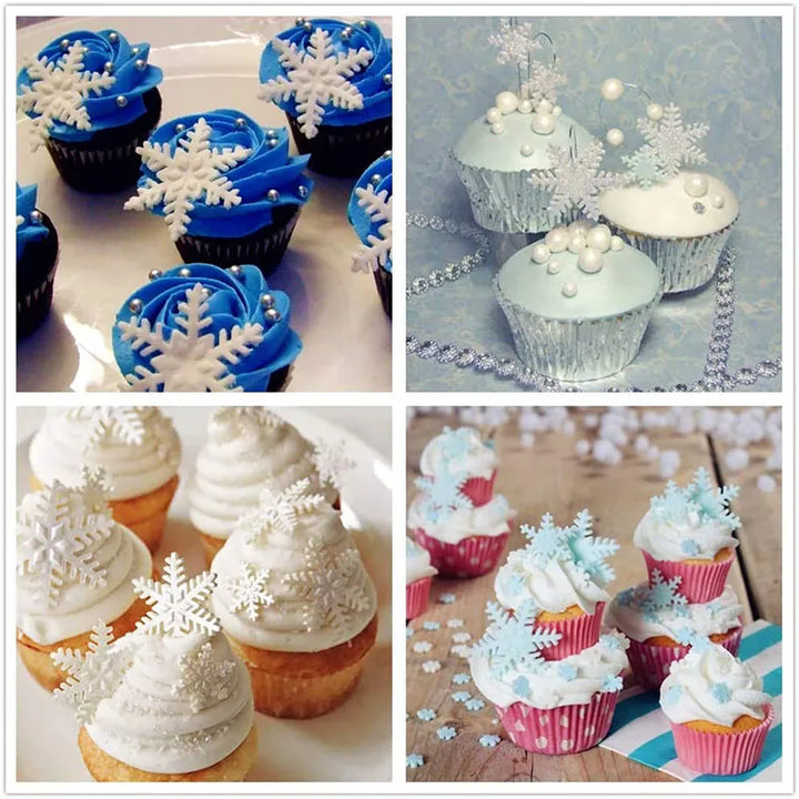 Rynx 3-piece set snowflake cutter fondant cookie mold cake decoration tool stamp cutter home decor baking accessories