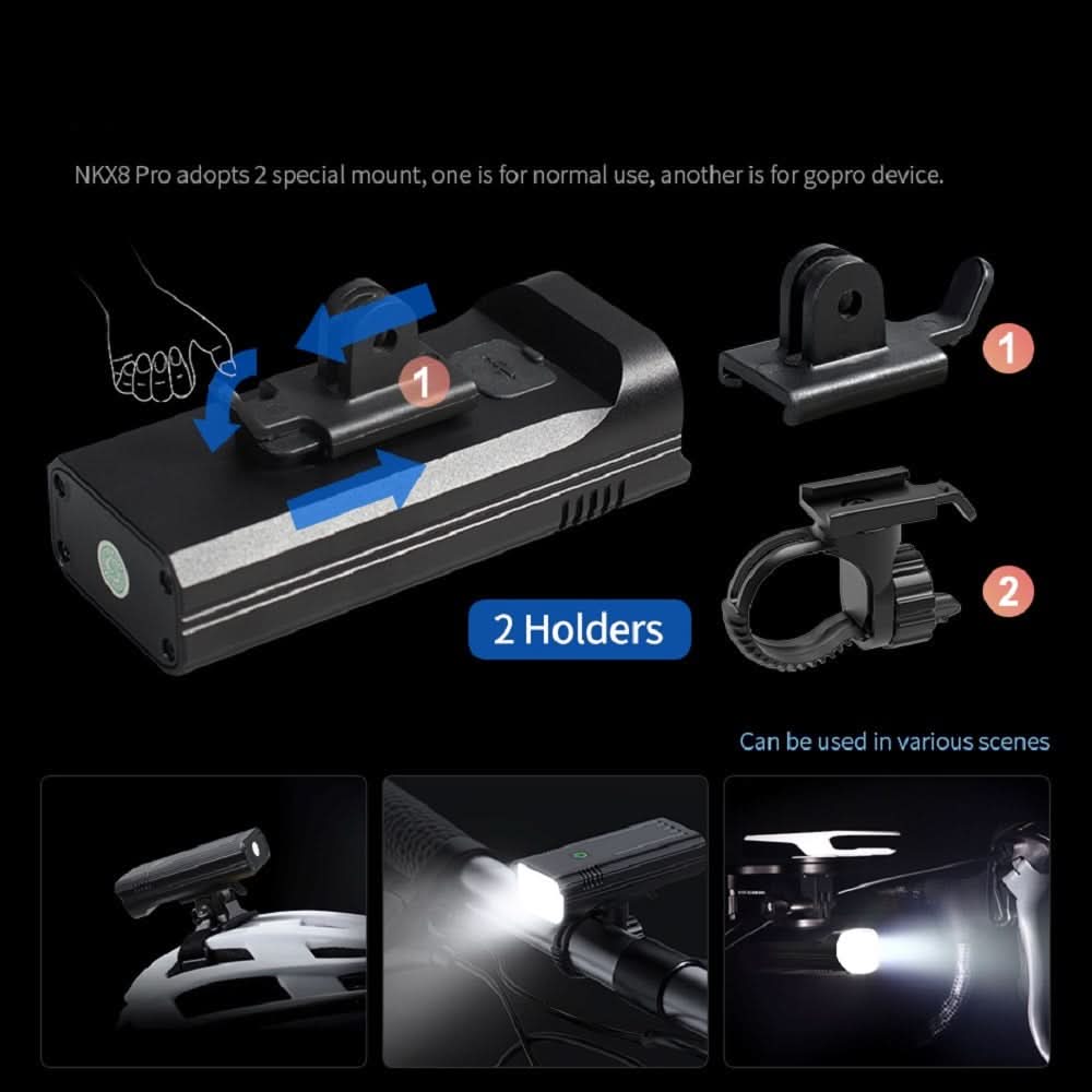 Lisslune | LuminoRide Power Beam – Ultra-bright bicycle lamp with 5000 lumens & 10000-mAh battery