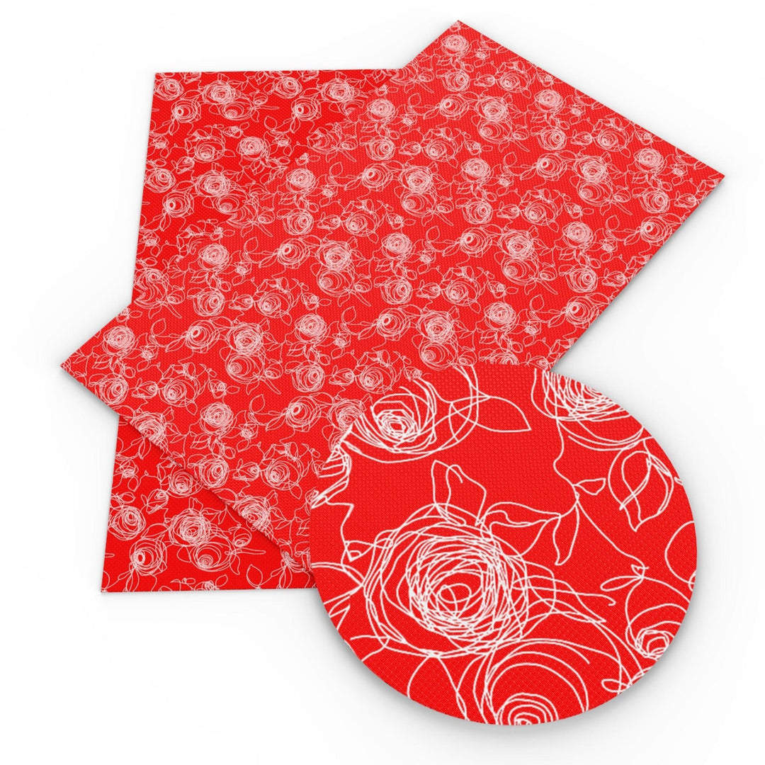 Lisslune | Vibrant Floral and Rainbow Faux Leather Craft Kit: Unleash your creativity