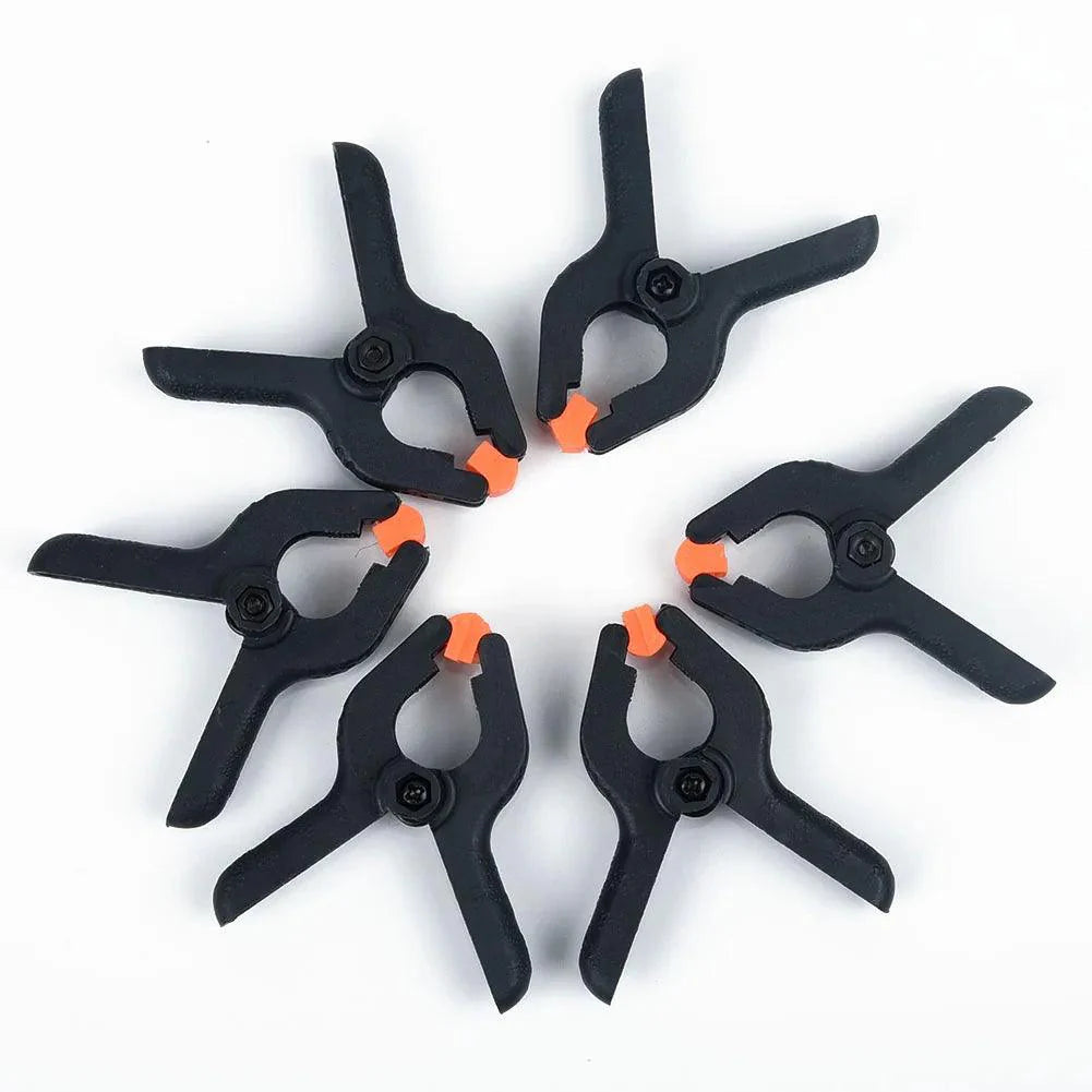 Lisslune | Sustainable 6-piece plastic clamp set with spring for woodworking and DIY tasks