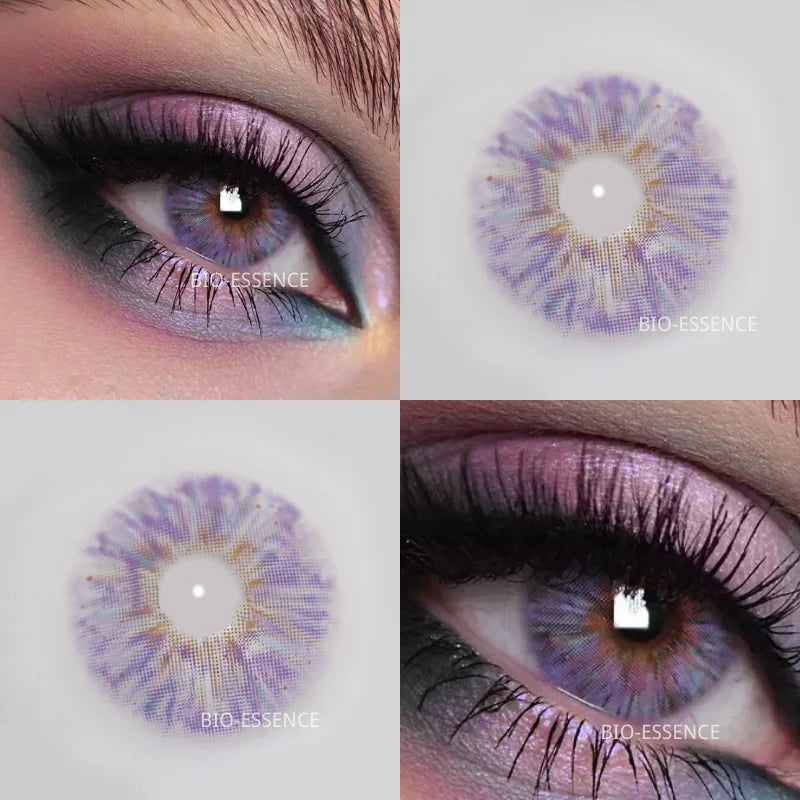 Rynx | 1 Pair Colored Contact Lenses Natural Eyes Contact Brown Lenses Blue Lenses Cat Eye Lenses Monet Gray Eye Lens Annual Sale