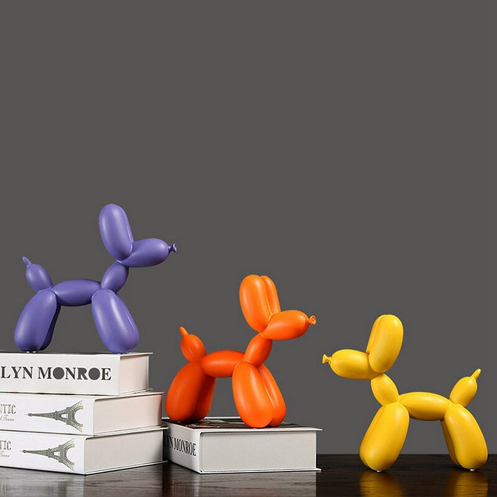 Lisslune | BalloonDog Lively Dog Sculpture | Pop-Art Decoration | Modern Home Decor | Handmade Statue