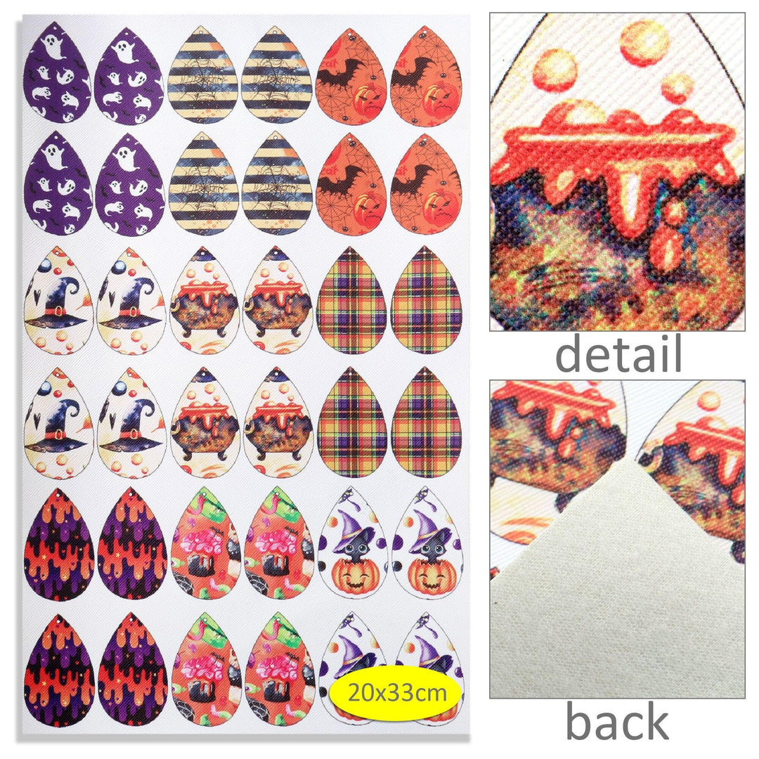 Lisslune | Spooky Season Cartoon Leather DIY Craft Kit: Creative Project Bundle