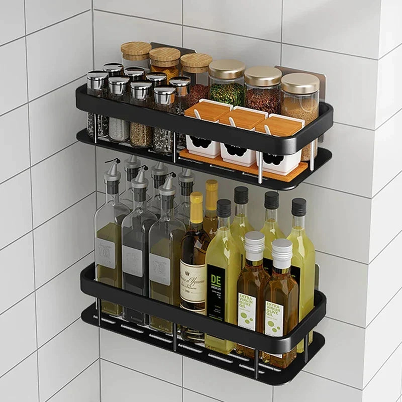 Lisslune | Stylish & Practical No-Drill Shower Corner Shelf – Space-Saving Bathroom Storage Rack
