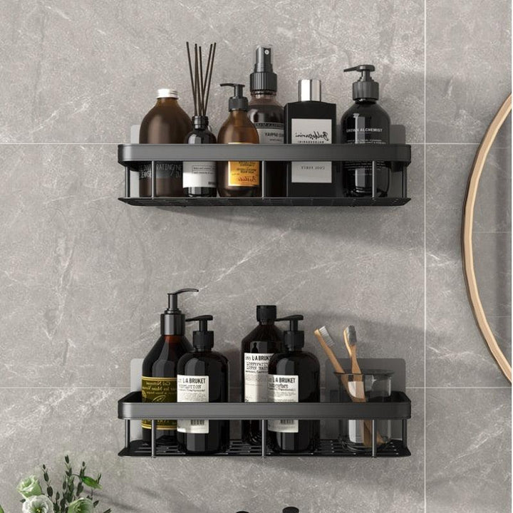 Lisslune | Stylish Wall-Mounted Space Aluminum Shower Organizer: Premium Bathroom Caddy