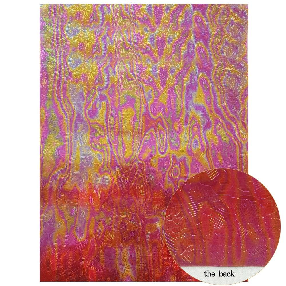 Lisslune | Shiny Red Chunky Glitter Craft Fabric Sheets - A4 Size for DIY Projects