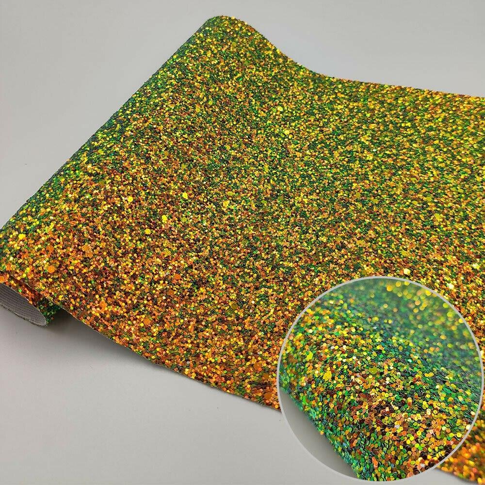 Lisslune | Shiny Gem Star Chunky Glitter Synthetic Leather - Premium Craft Vinyl