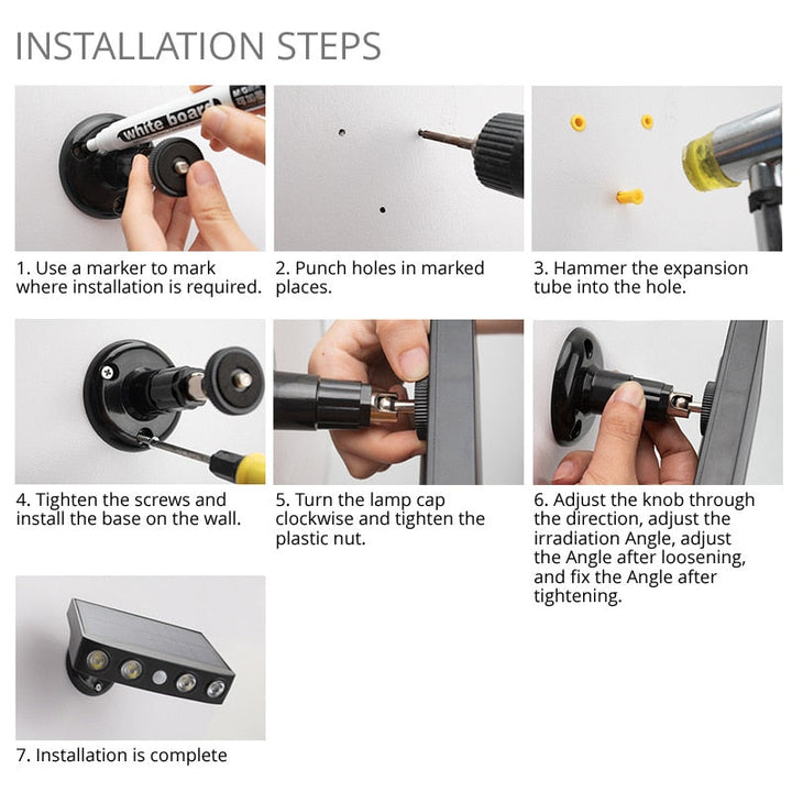 Lisslune | LED Solar Motion Sensor Outdoor Light