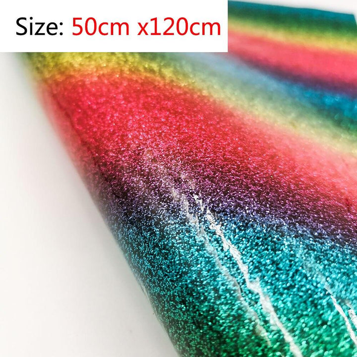 Lisslune | Radiant Iridescent Sparkle Glitter Fabric: High-Quality Material for Creative Masterpieces