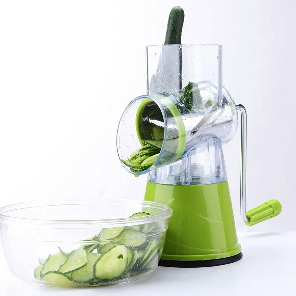 Lisslune | Hand-crank vegetable slicer with 3 attachments