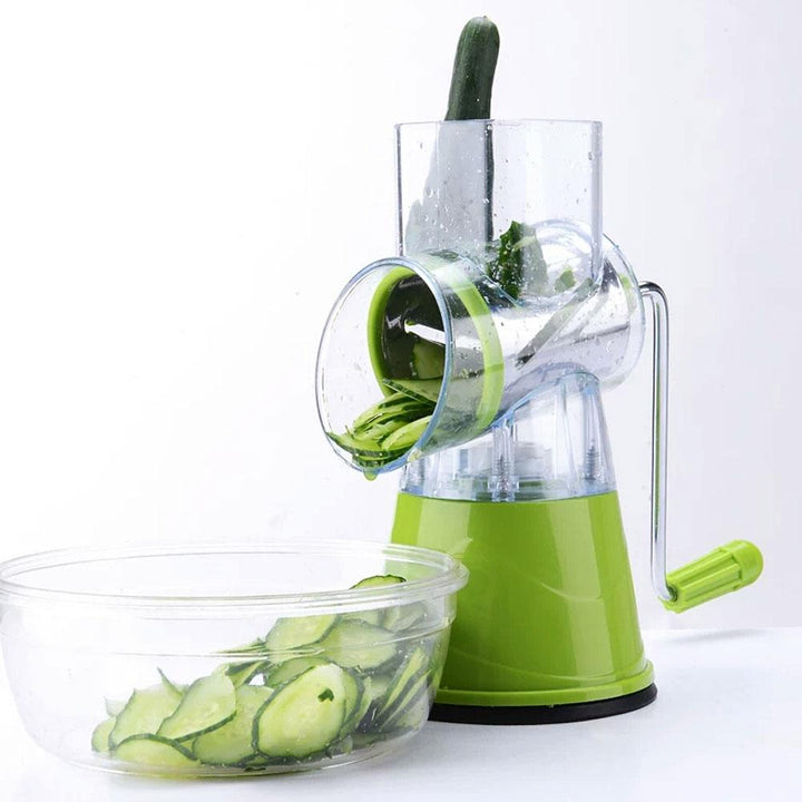 Lisslune | Hand-crank vegetable slicer with 3 attachments