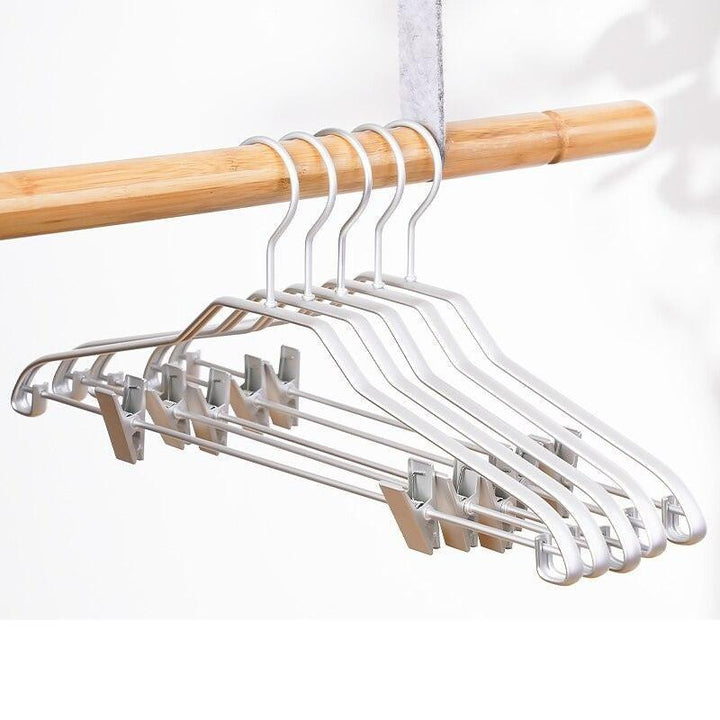 Lisslune | Premium Non-Slip Trouser Hanger Collection - 5 Pack in Sturdy Metal & Aluminum Alloy