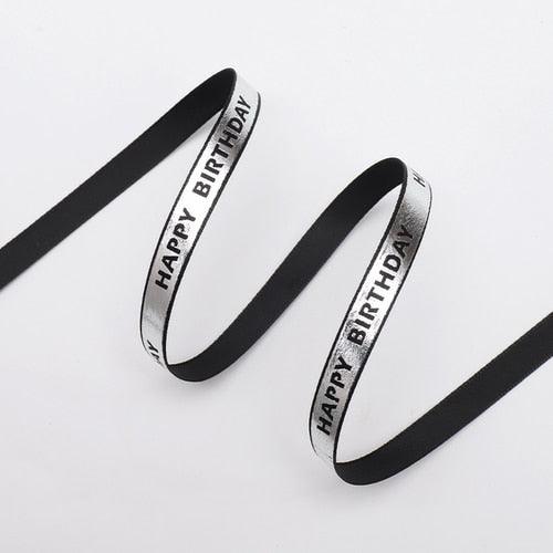 Lisslune | Luxurious Gold Bar Design Ribbon - 1 cm wide, 45 Yards for exquisite crafting and gift wrapping