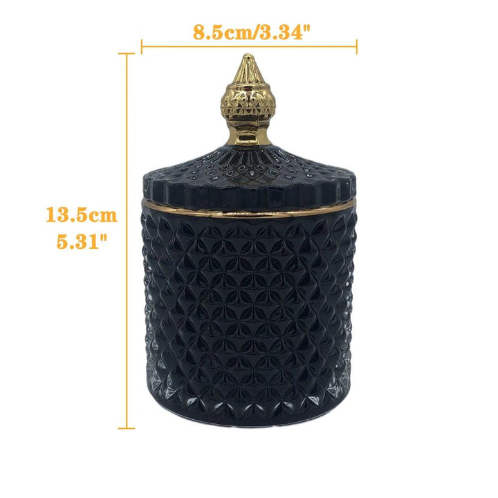 Lisslune | Stylish minimalist glass organizer jar for jewelry and aromatherapy essentials