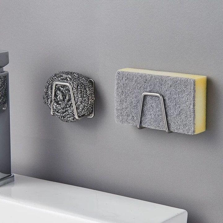 Lisslune | Self-adhesive stainless steel sponge holder for the sink