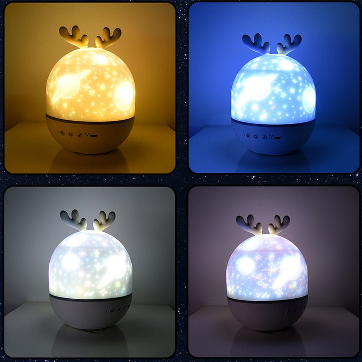 Lisslune | Rotating Deer Music Star Projector Night Lamp