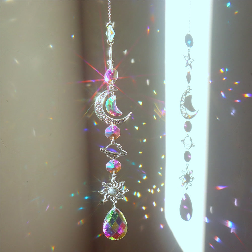 Lisslune | Dream Combo Symphony Crystal Wind Chime Moon Sun Catcher