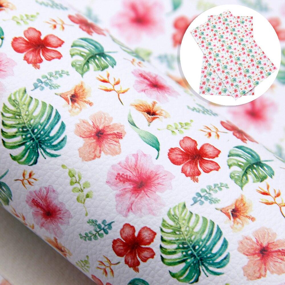 Lisslune | Blooming Elegance: Premium Floral Synthetic Leather for Inspired DIY Creations