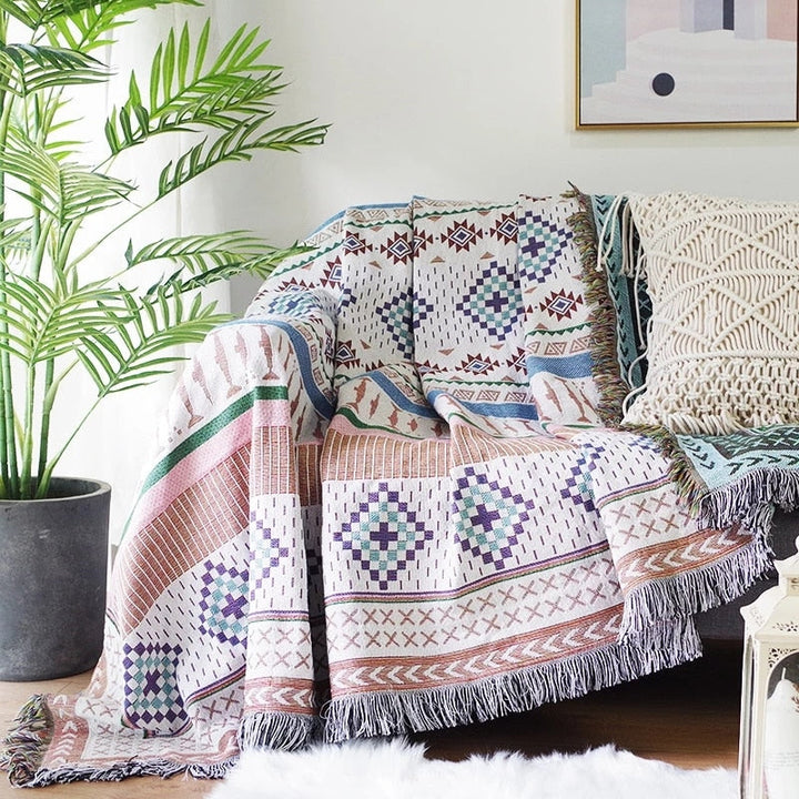 Lisslune | Vintage Pumpkin Sofa Cover Blanket